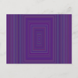 Dark Purple Pink Geometric Rectangles Art Postcard