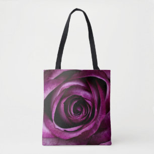 Dark Purple Rose Tote Bag