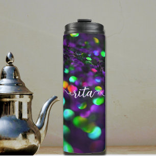 Dark Purple Sparkling Thermal Tumbler