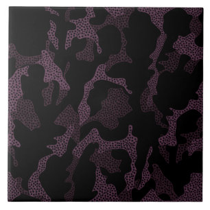 Dark Purple Spotted Tile