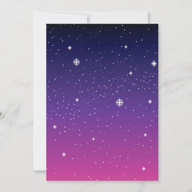 Dark Purple Starry Night Sky (Front)