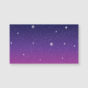 Dark Purple Starry Night Sky
