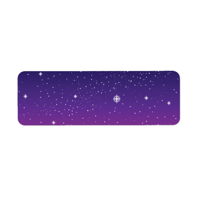 Dark Purple Starry Night Sky (Front)