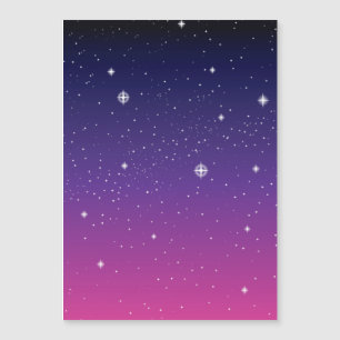 Dark Purple Starry Night Sky
