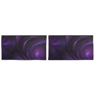 Dark Purple Swirl Design Pillowcase