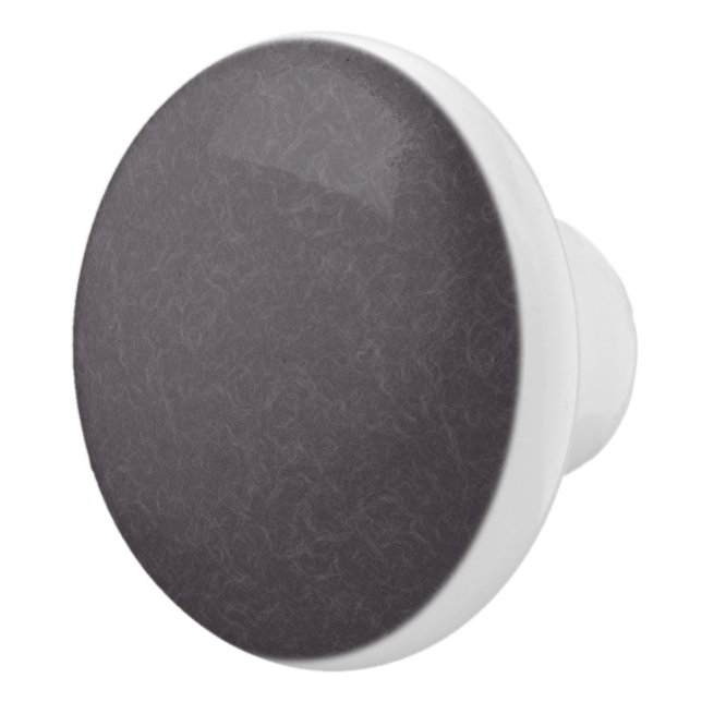Dark purple textured surface swirling pattern ceramic knob (Right)