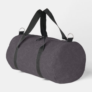 Dark purple textured surface swirling pattern duffle bag