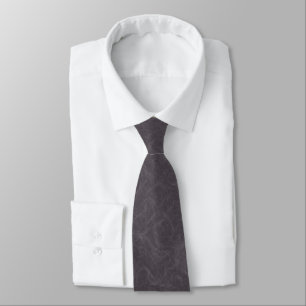 Dark purple textured surface swirling pattern tie