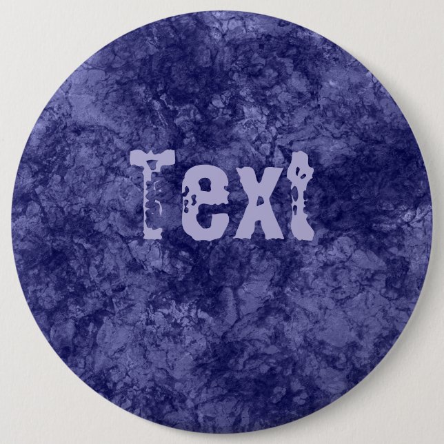 Dark purple violet texture textured suede marble g 6 cm round badge (Front)