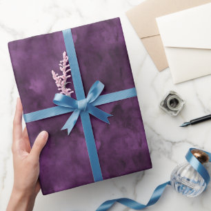 Dark Purple Watercolor Wrapping Paper