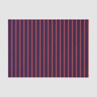 Dark Purple with Black & Orange Stripes Tissue Paper