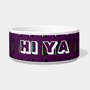 Dark purple with deep colours stripes