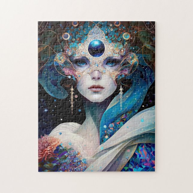 Dark Queen Angel Fantasy Art Jigsaw Puzzle (Vertical)