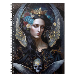 Dark Queen Angel Fantasy Art Notebook