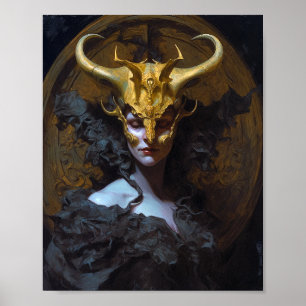 Dark Queen Fantasy Art Poster