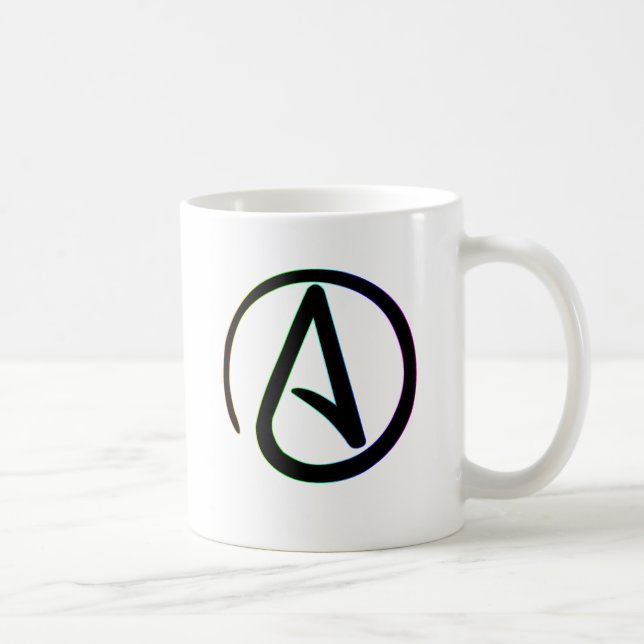 Dark Rainbow Atheist Coffee Mug (Right)