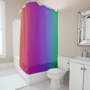 Dark Rainbow Colours Shower Curtain