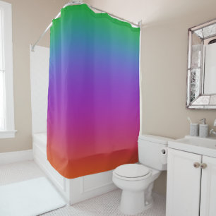 Dark Rainbow Colours Shower Curtain
