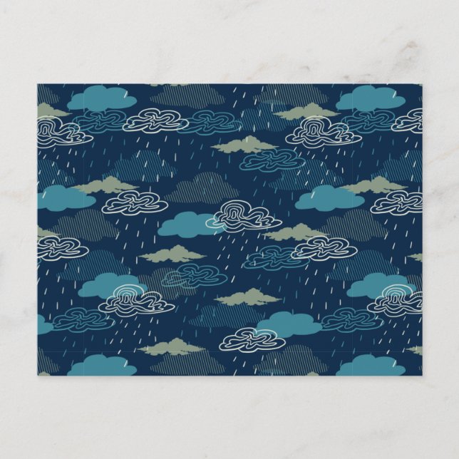 Dark Rainy Night Postcard (Front)