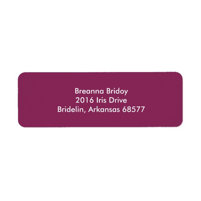 Dark Raspberry Cool Complementary Colour (Front)
