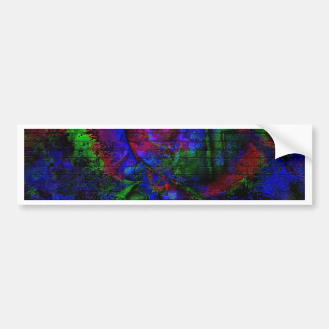 Dark Rave Graffiti Bumper Sticker (Front)