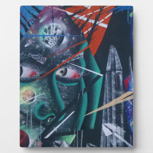 Dark Rave Graffiti Plaque