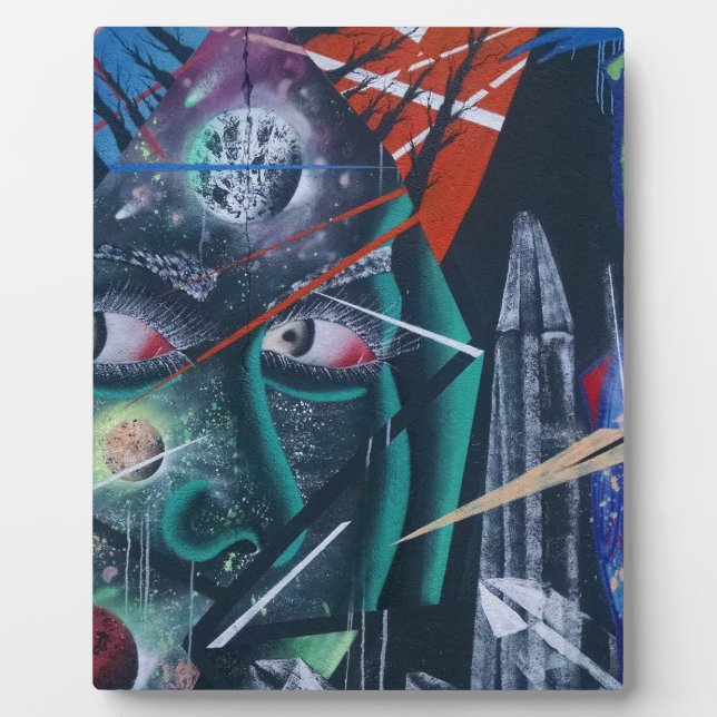 Dark Rave Graffiti Plaque (Front)