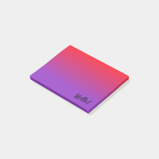 Dark Red and Dark Purple Gradient  Post-it Notes