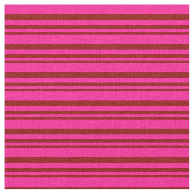 Dark Red and Deep Pink Coloured Pattern Fabric (Close Up)