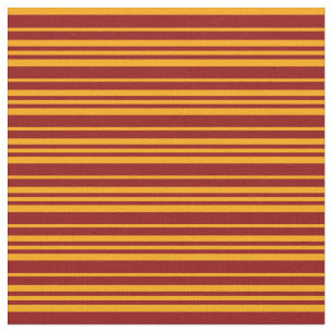 Dark Red and Orange Stripes Fabric