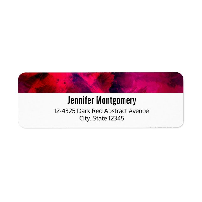 Dark Red and Purple Bold & Modern Abstract (Front)