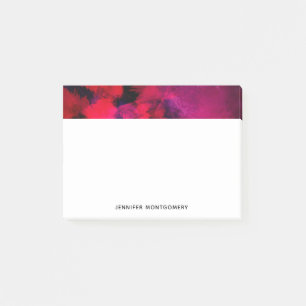 Dark Red and Purple Bold & Modern Abstract Post-it Notes