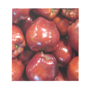 Dark Red Apples Notepad