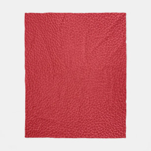 Dark red artificial leatherette closeup. fleece blanket