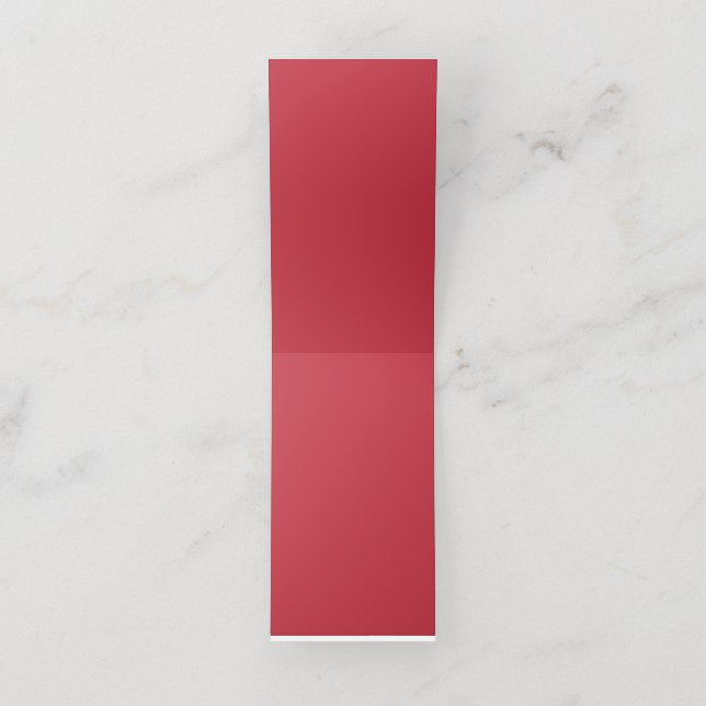 Dark Red Background  Loyalty Card (Inside Unfolded)