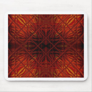 Dark Red Black Pattern Mouse Pad