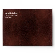 Dark Red Burgundy USPS Compliant Return Address