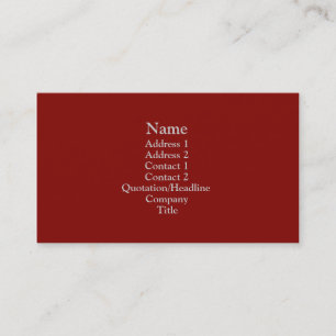 Dark Red Business Card