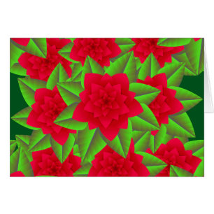 Dark Red Camellias and Green Leaves