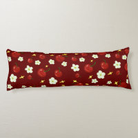 Dark Red Cherry Pattern