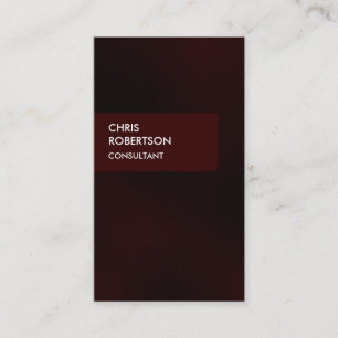 Dark Red Colour Tone Attractive Charm Business Car Card