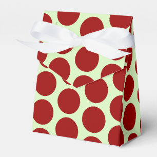 Dark Red Dots Favour Box