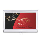 Dark Red Elegant Personalise Card Holder
