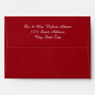 Dark Red - Envelope