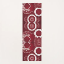 Dark Red Floral AI art