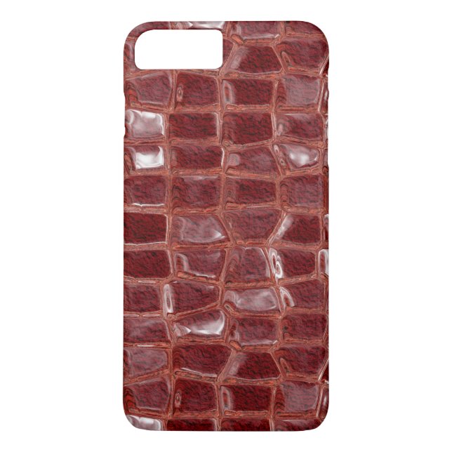 Dark red glass bricks abstract geometric pattern Case-Mate iPhone case (Back)