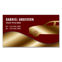 Dark Red Gold Luxury Car Hire Chauffeur