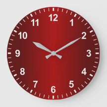 Dark Red Gradient Minimal Numbers