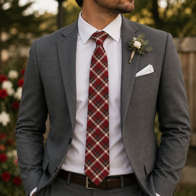 Dark Red Holiday Theme  Tie (Creator Uploaded)
