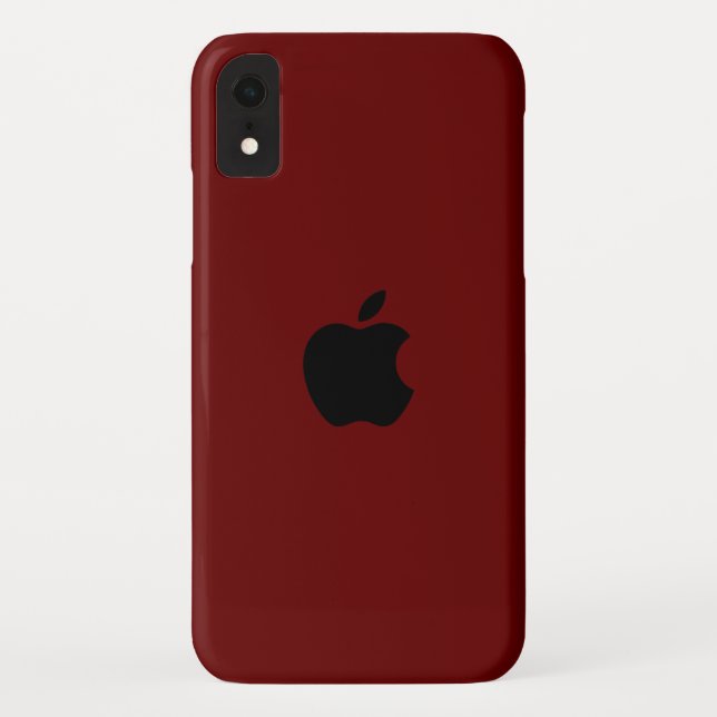Dark red  iPhone XR Case (Back)